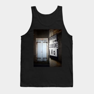 Loubille, Street Signs at Dusk Tank Top